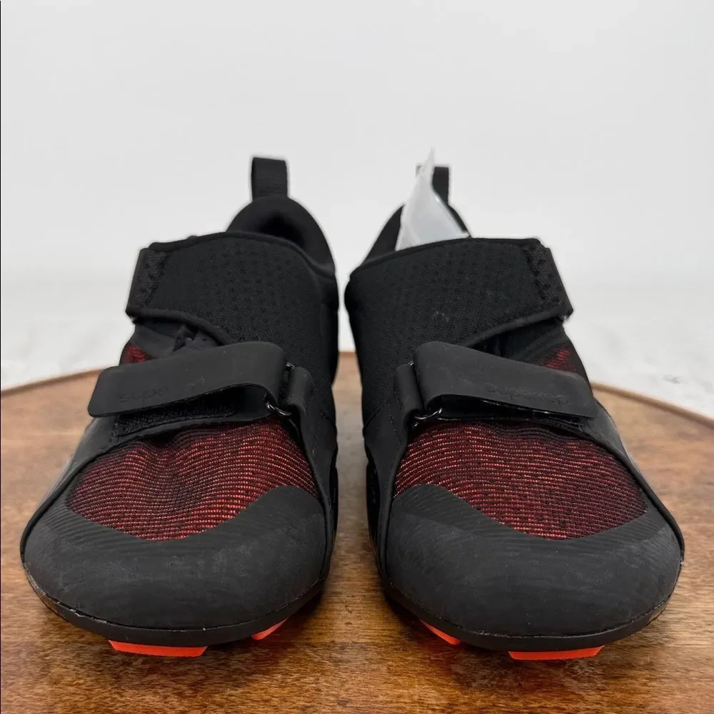 Nike Shoes Mens 6.5 Superrep Cycle Black Metallic Silver Hyper Crimson Bike